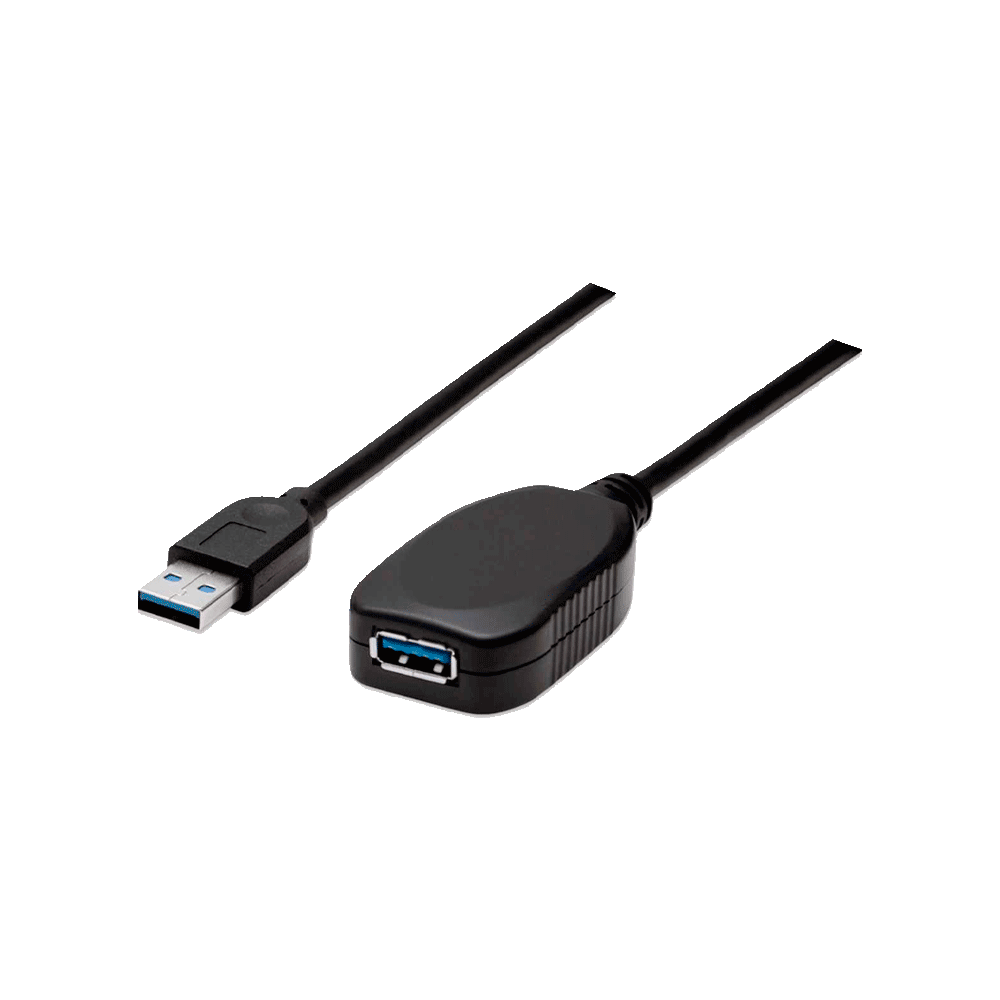 CABLE USB EXTENSOR M/H 5M MANH 150712 3.0 5GBPS NEGRO BLISTER