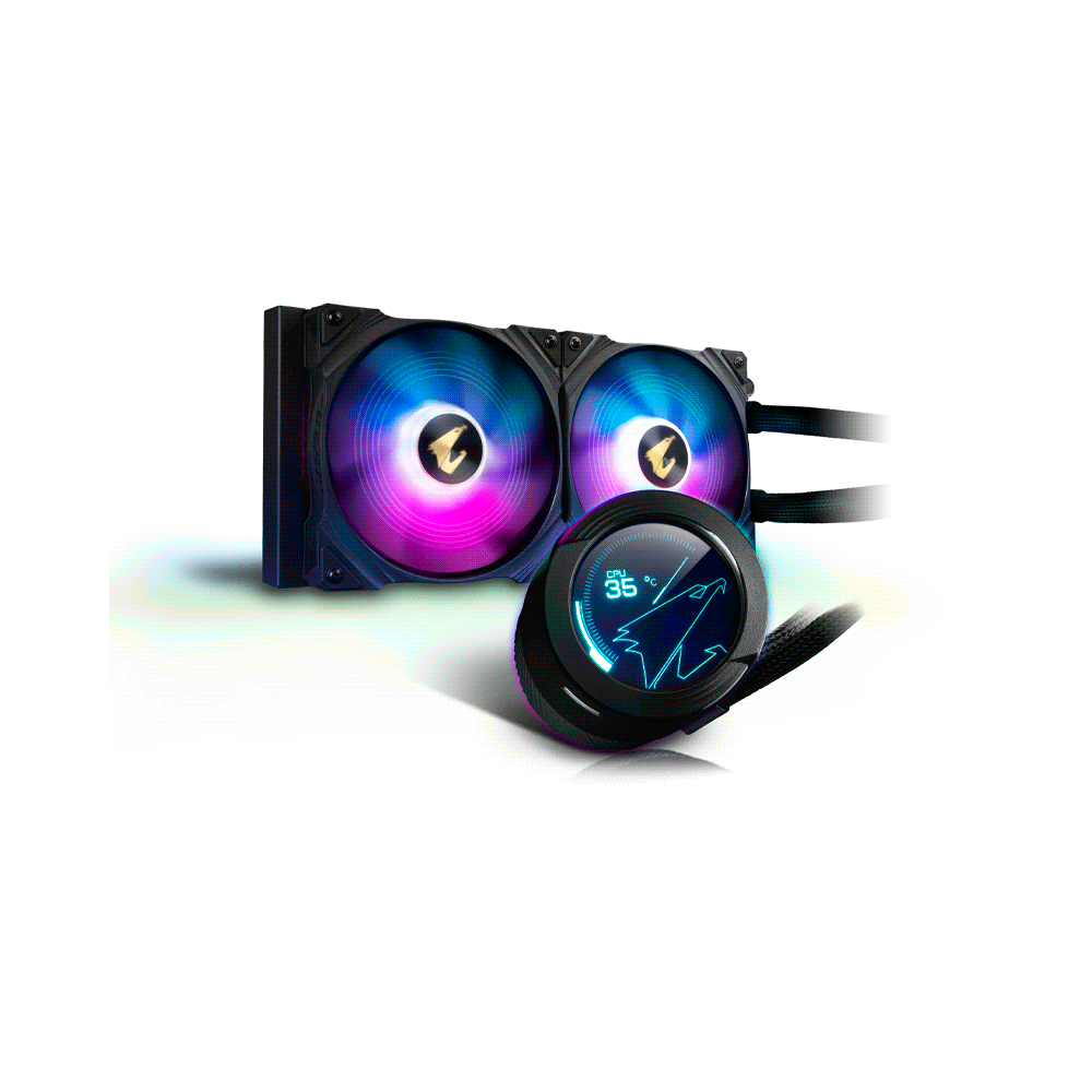 COOLER P/CPU AORUS WATERFORCE X 280 RGB LCD