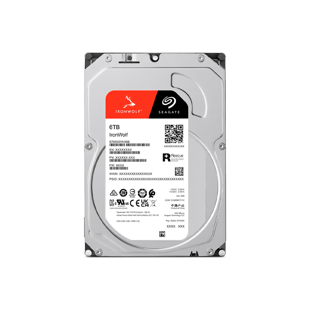 HD SATA3  6TB SEAGATE IRONWOLF NAS 5400 256MB ST6000VN006