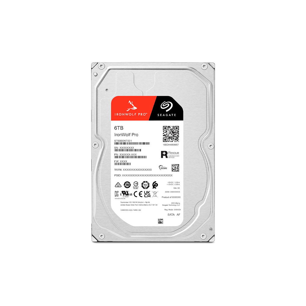 HD SATA3  6TB SEAGATE IRONWOLF PRO 7200 256MB ST6000NT001 GARANTIA BR