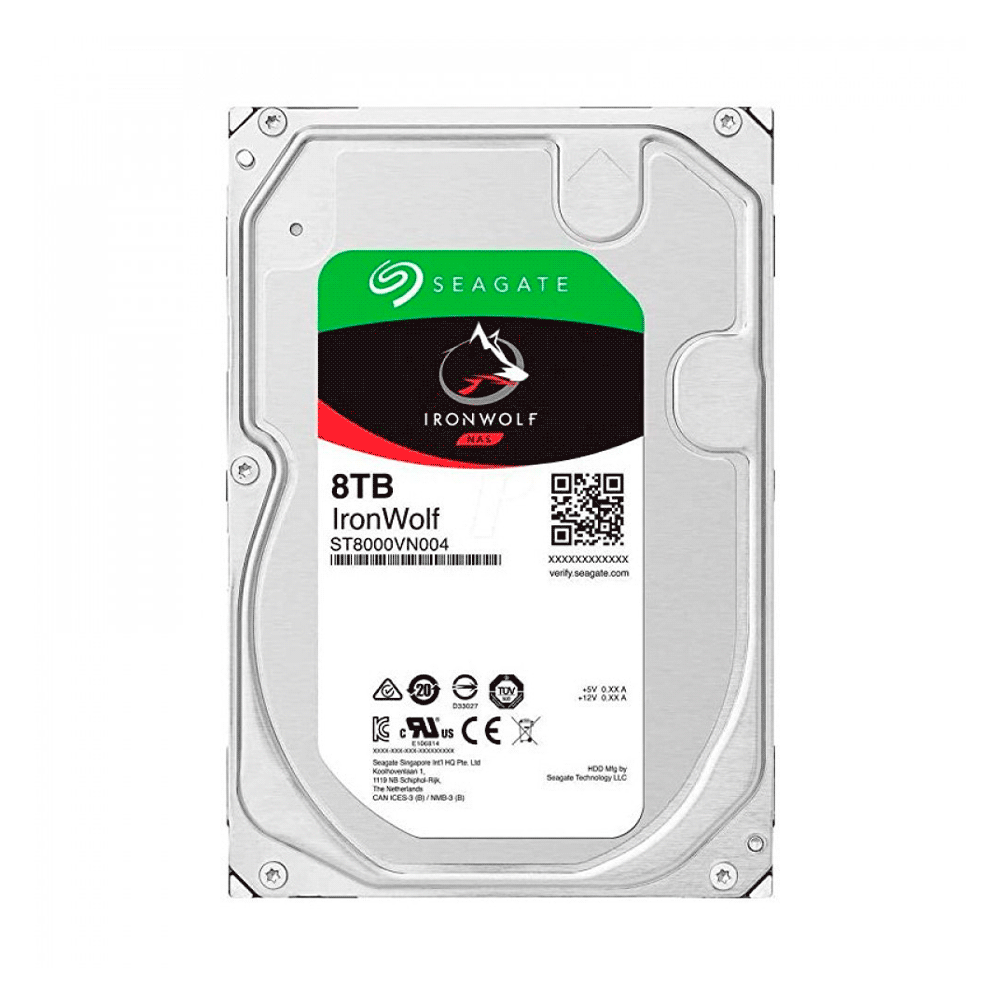 HD SATA3  8TB SEAGATE IRONWOLF NAS 7200 256MB ST8000VN004 GARANTIA BR