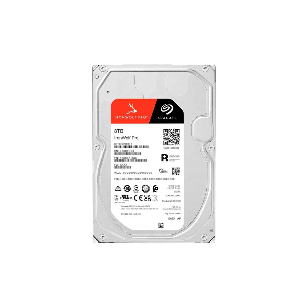 HD SATA3  8TB SEAGATE IRONWOLF PRO 7200 256MB ST8000NT001 GARANTIA BR