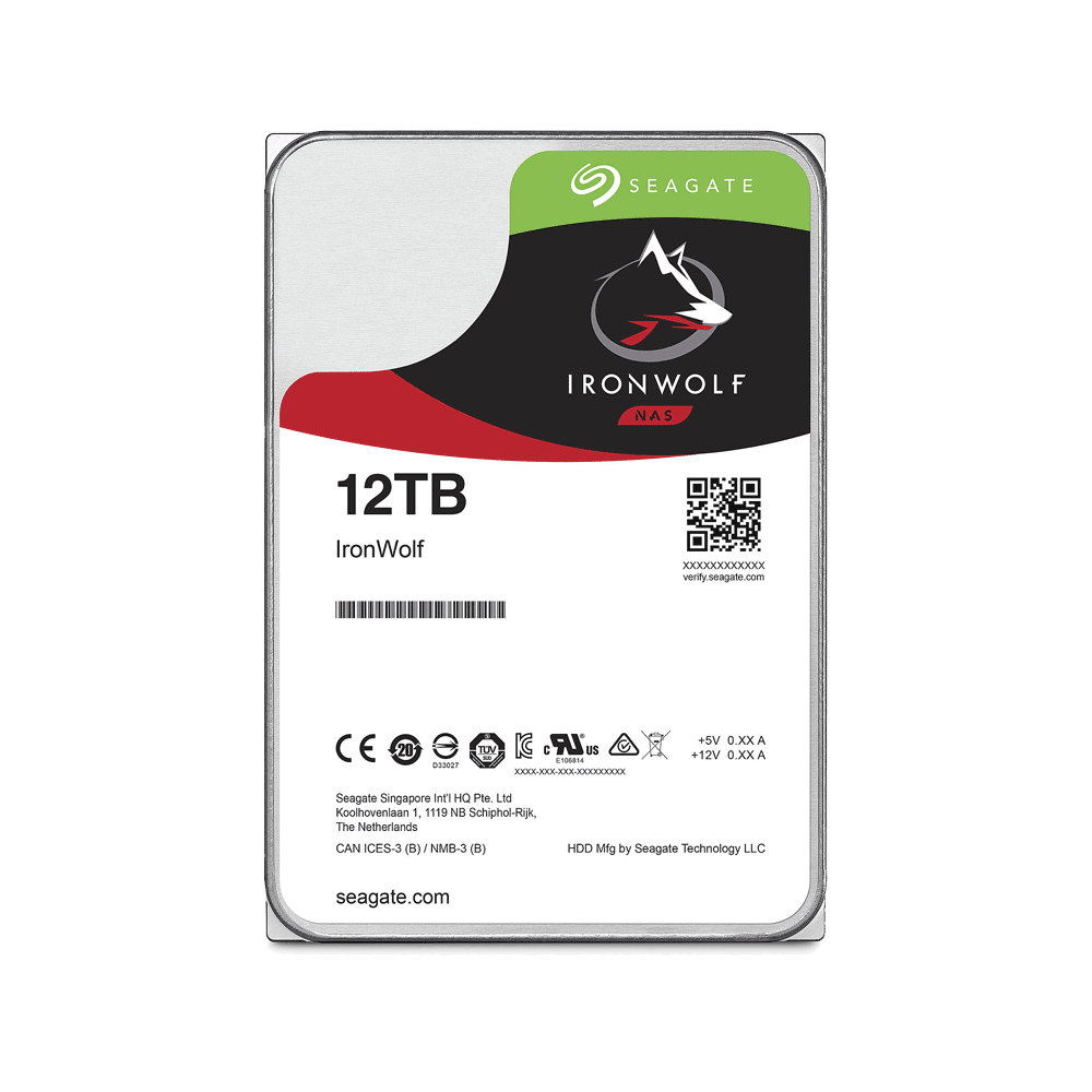 HD SATA3 12TB SEAGATE IRONWOLF NAS 7200 256MB ST12000VN0008 GARANT BR