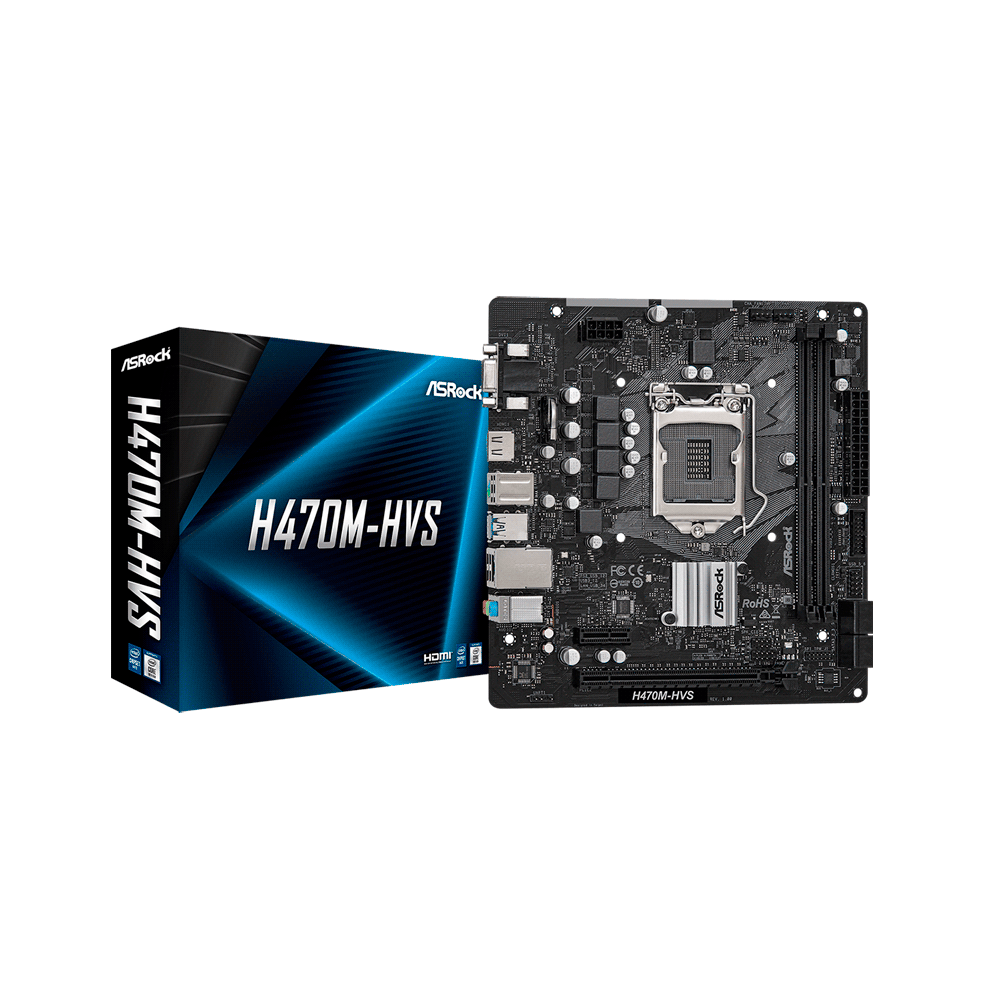 MB 1200 H470M-HVS ASROCK V/S/R/HDMI/DDR4/USB3.2/MATX