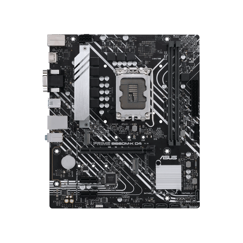 MB 1700 B660M-K D4 PRIME ASUS V/S/R/HDMI/2M2/DDR4/USB3.2/MATX