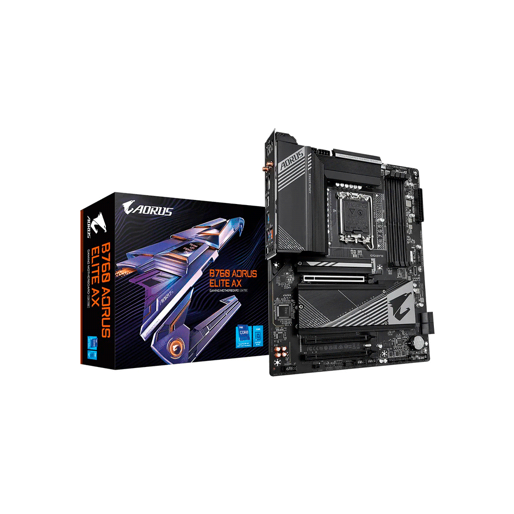 MB 1700 B760 AORUS ELITE AX DDR5 GIGABYTE S/R/HDMI/DP/3M2/WIFI/USB/ATX
