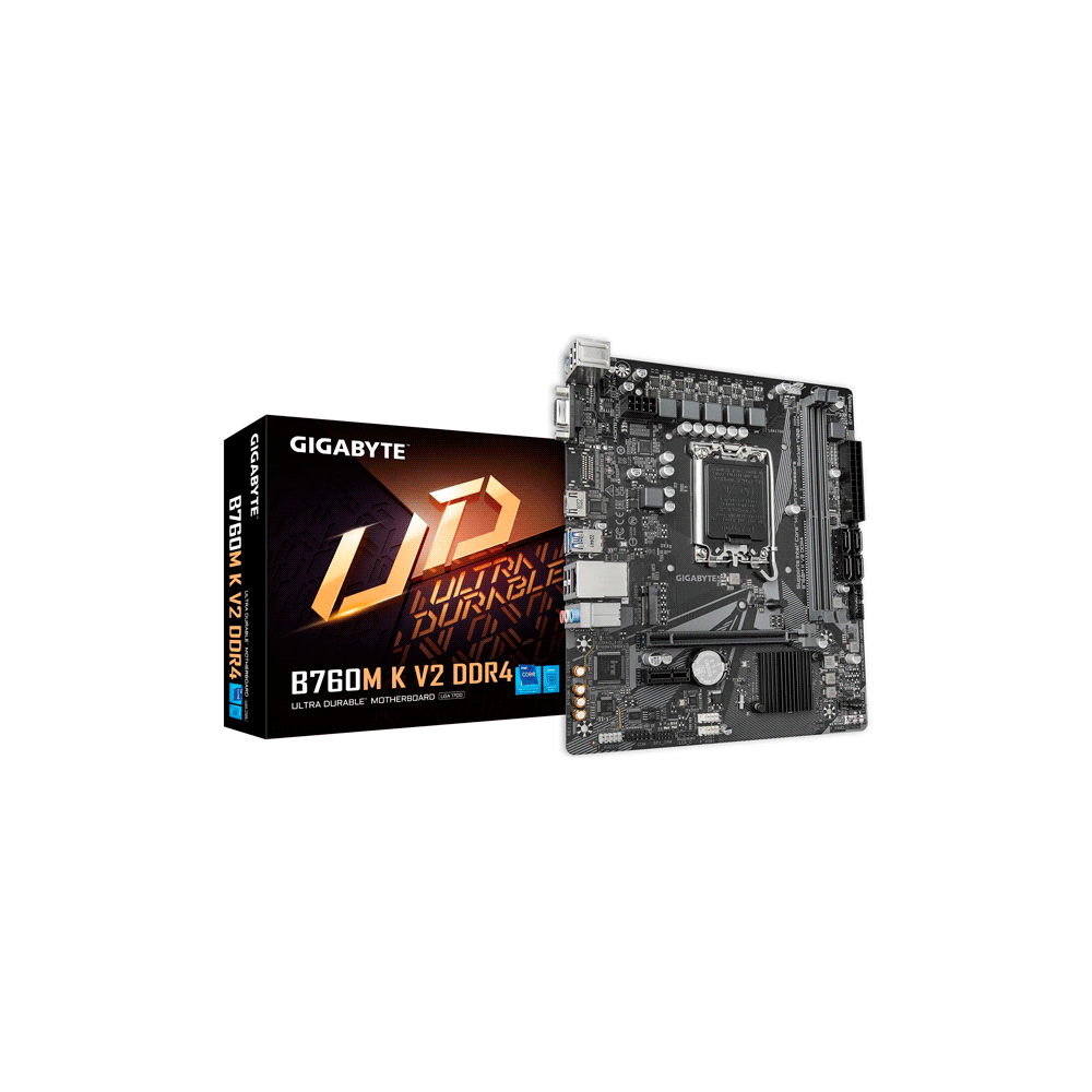MB 1700 B760M K V2 DDR4 GIGABYTE V/S/R/HDMI/M2/USB3.2/MATX