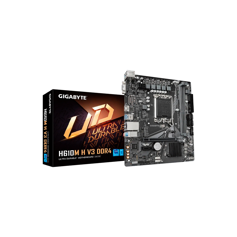MB 1700 H610M H V3 DDR4 GIGABYTE V/S/R/HDMI/M2/USB3.2/MATX
