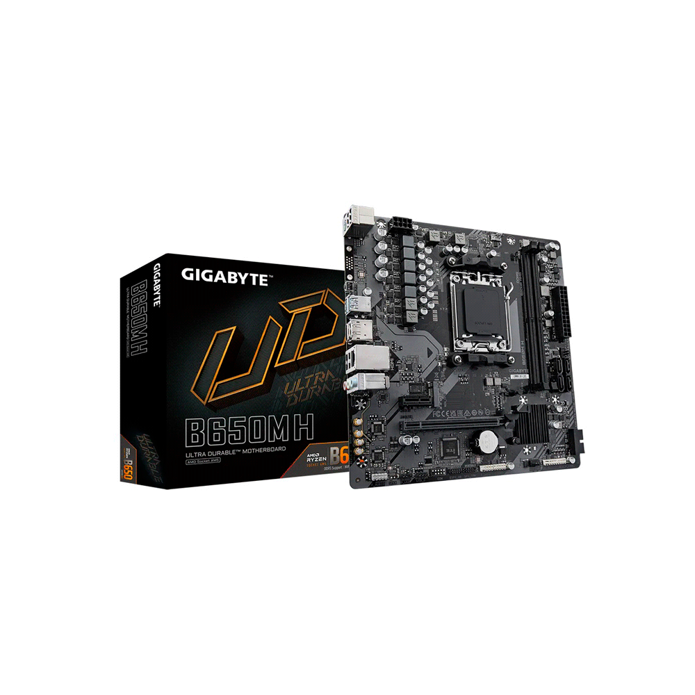 MB AM5 B650M H DDR5 GIGABYTE S/R/HDMI/DP/M2/USB3.2/MATX