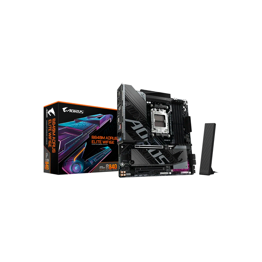 MB AM5 B840M AORUS ELITE WIFI6E DDR5 GIGABYTE S/R/HDMI/DP/2M2/USB3.2/M