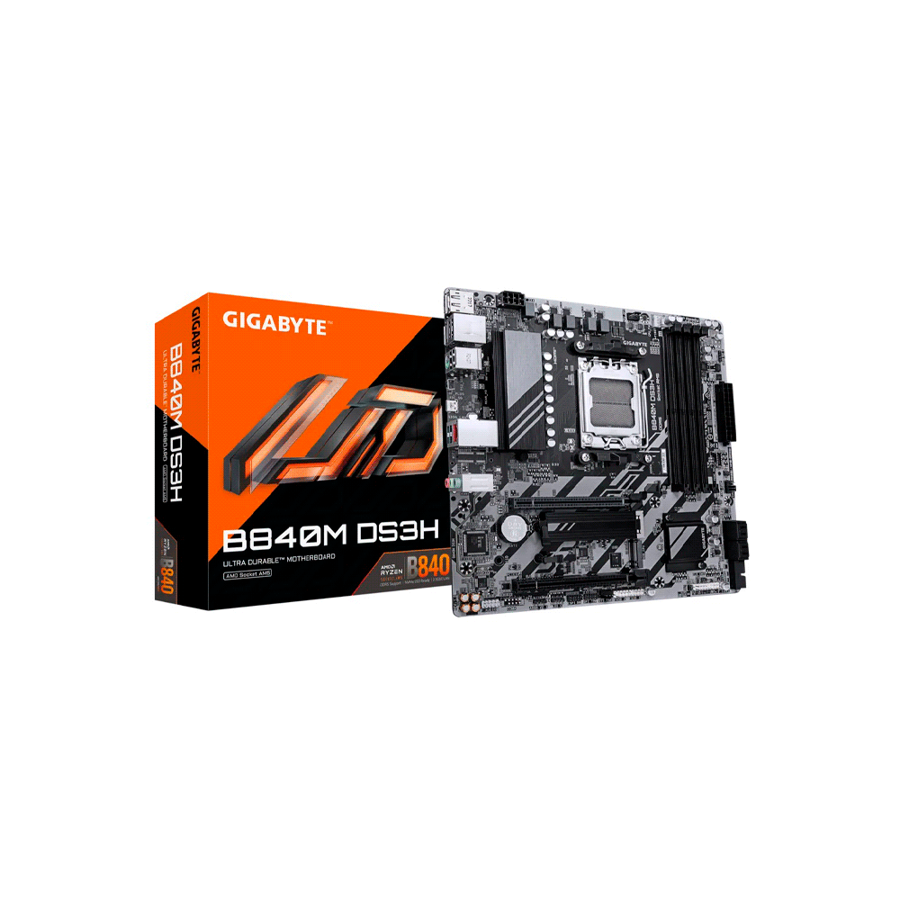 MB AM5 B840M DS3H DDR5 GIGABYTE S/R/HDMI/DP/2M2/USB3.2/MATX