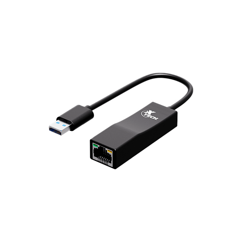 ADAP USB3.0/RJ45 M/H XTECH XTC-376 5GBPS/NEGRO