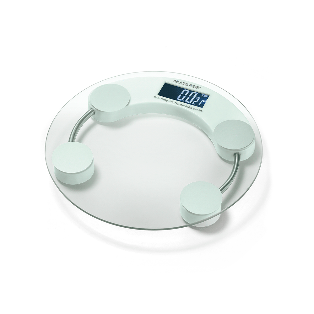 BALANZA DIGITAL 180KG EATSMART VIDRIO A BATERIA HC039 MULTILASER