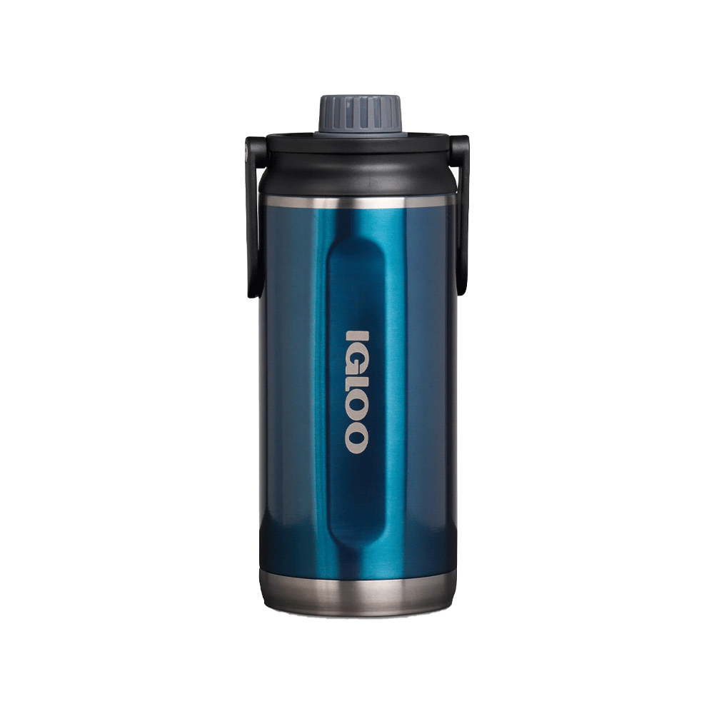 BOTELLA IGLOO  1L SSTL CHUG BTL AZUL MODERNO C/MANIJA 4P 71091
