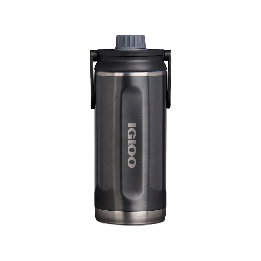 BOTELLA IGLOO  1L SSTL CHUG BTL NEGRO C/MANIJA 4P 71090