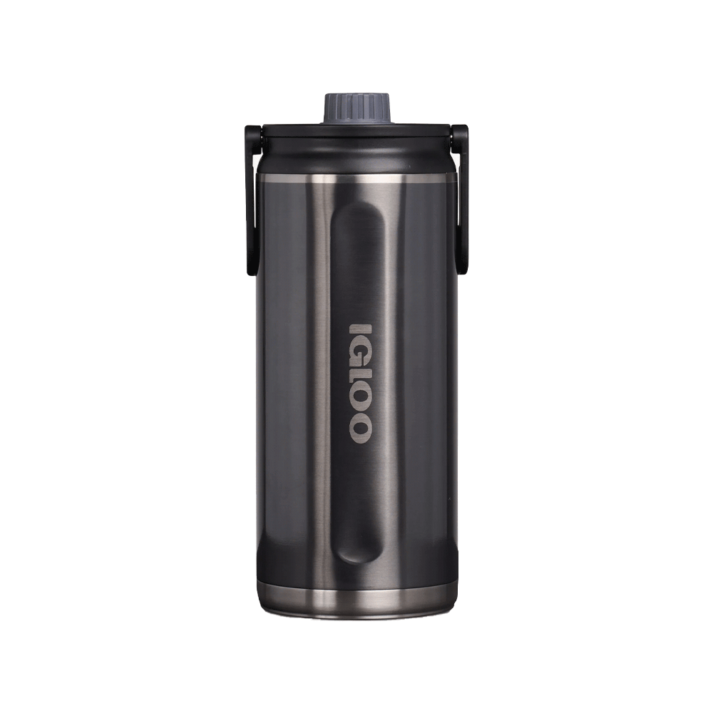 BOTELLA IGLOO  2.4L SSTL CHUG BTL NEGRO CARBONITE C/MANIJA 4P 71101
