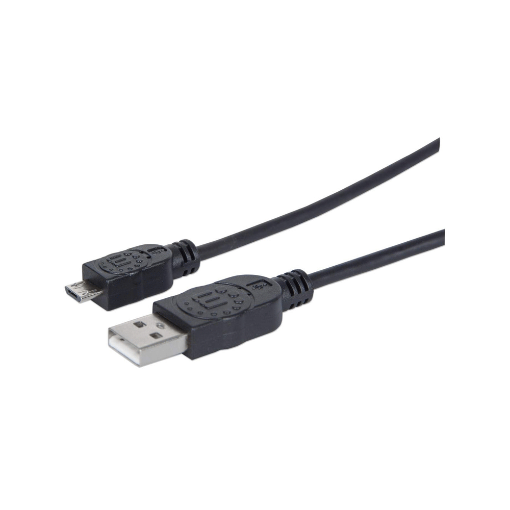 CABLE USB-A/M-USB M/M 1.8M MANH 307178 NEGRO BOLSA