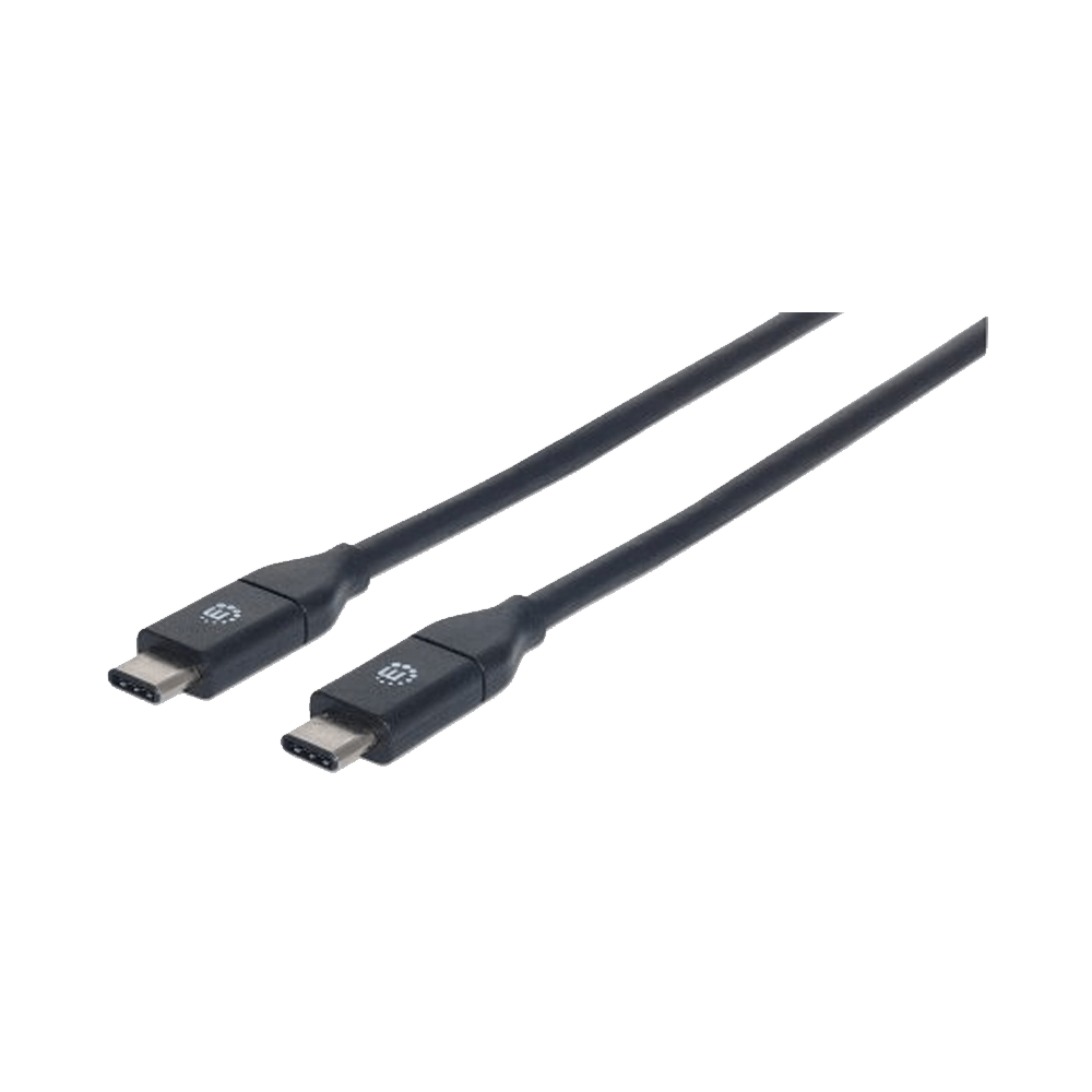 CABLE USB-C/USB-C 1M MANH 353526 3.1 10GBPS NEGRO BOLSA