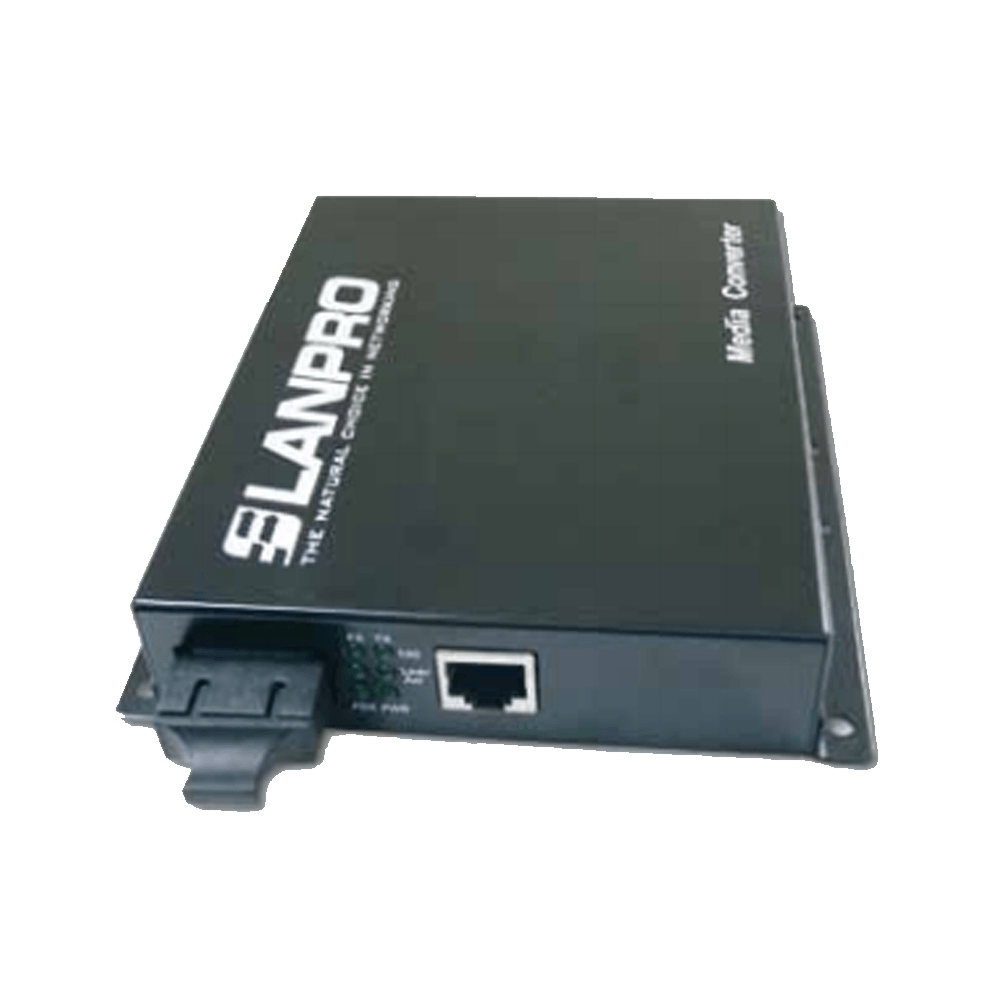CONVERTIDOR FIBRA O. 10/100 SC SM X 20 KMS LANP LP-ICF2100-20