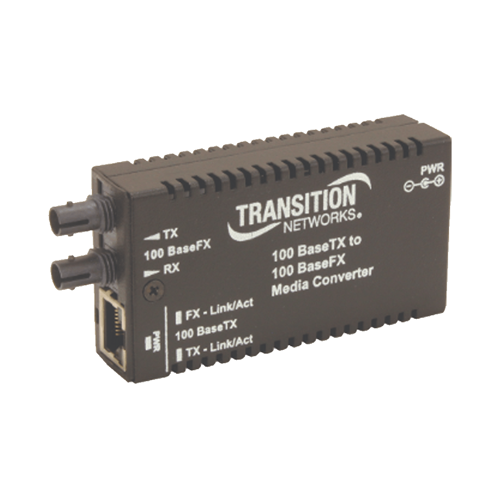 CONVERTIDOR FIBRA O. WDM 10/100 SM 20KM M/E-TX-FX TRANSITION