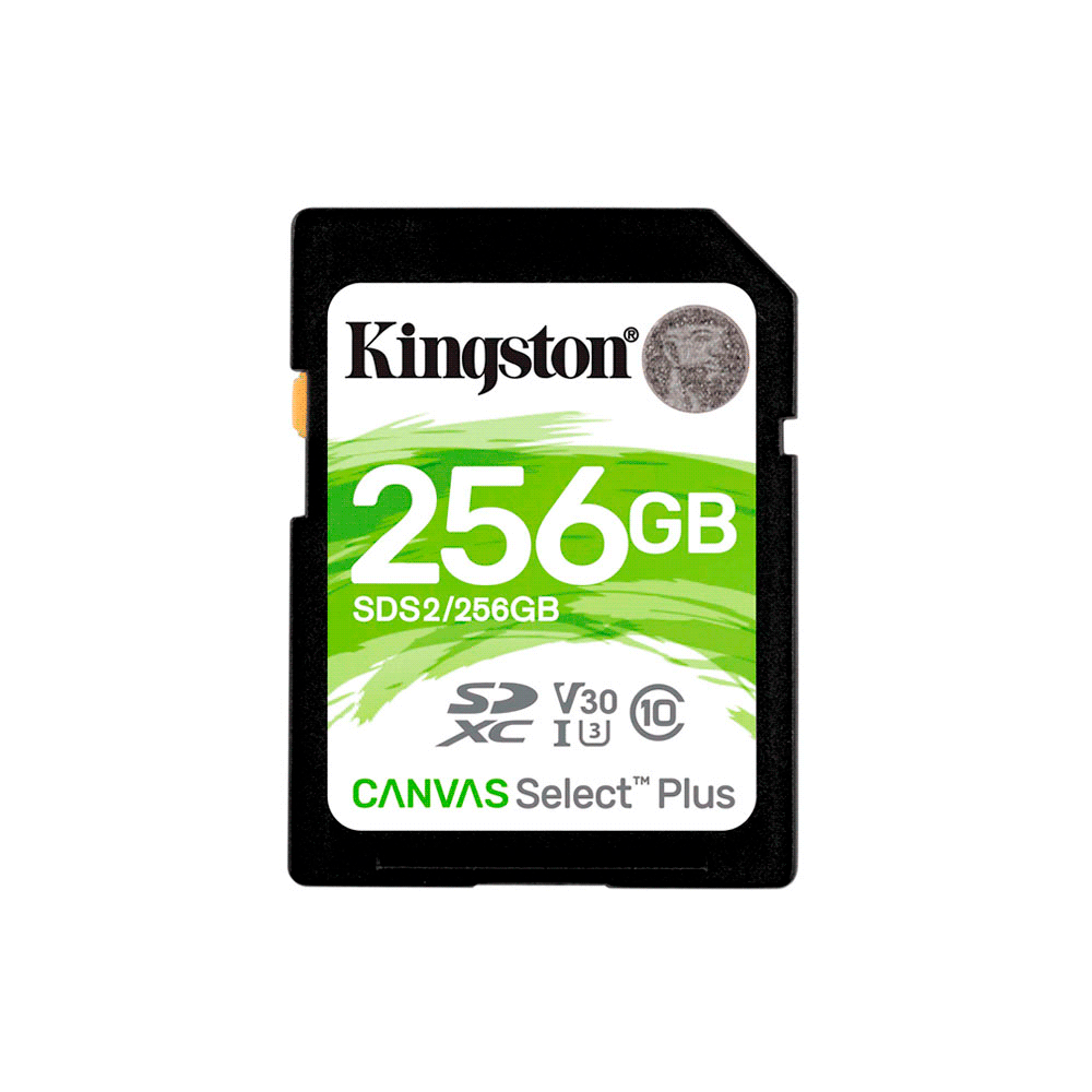 MEM SD KINGSTON 256GB SDS2/256GB 100 CANVAS SELECT PLUS SDXC CLASS 10