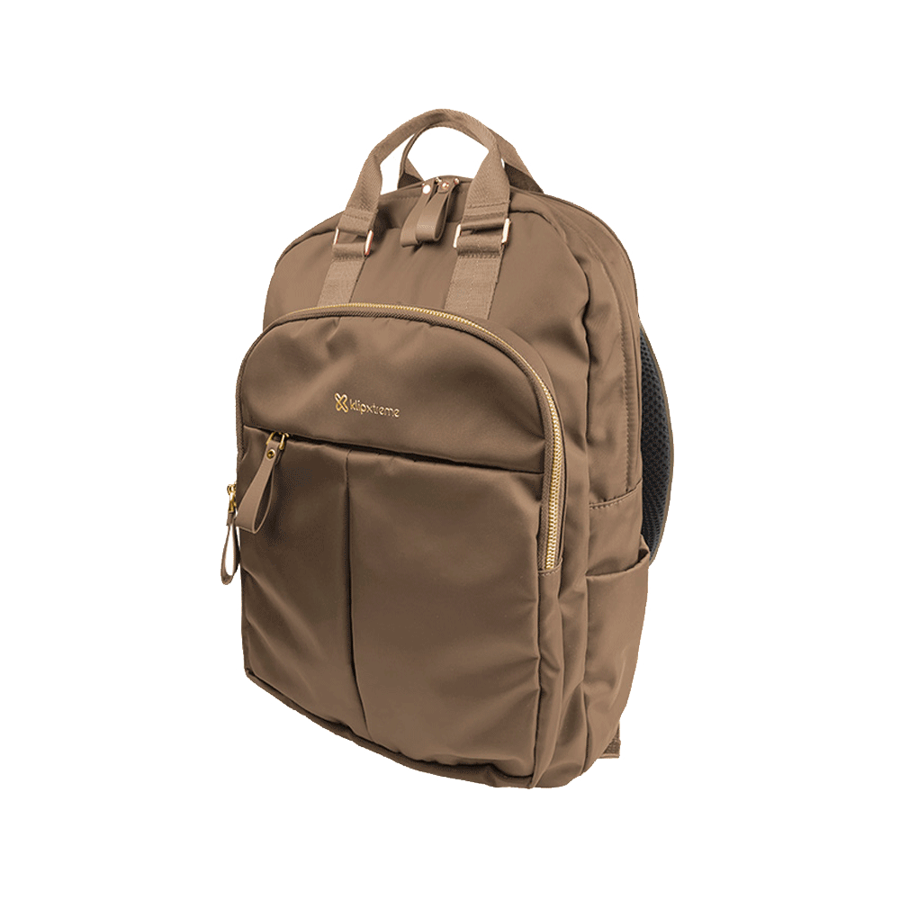 MOCHILA 15.6" KLIP KNB-468BR TOSCANA FEMENINO MARRON