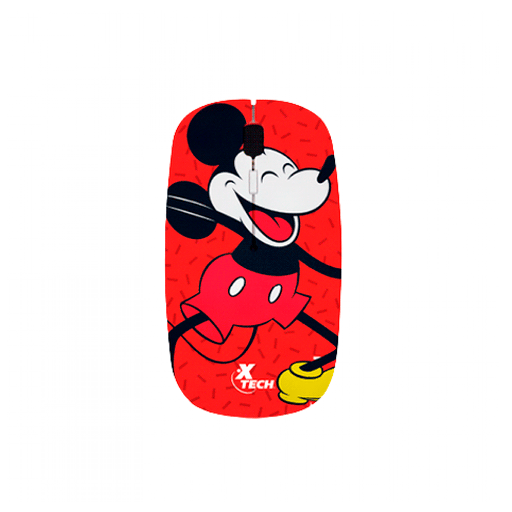MOUSE WIR XTM-D340MK MICKEY MOUSE XTECH 1600DPI/4 BOT/ROJO PSJ
