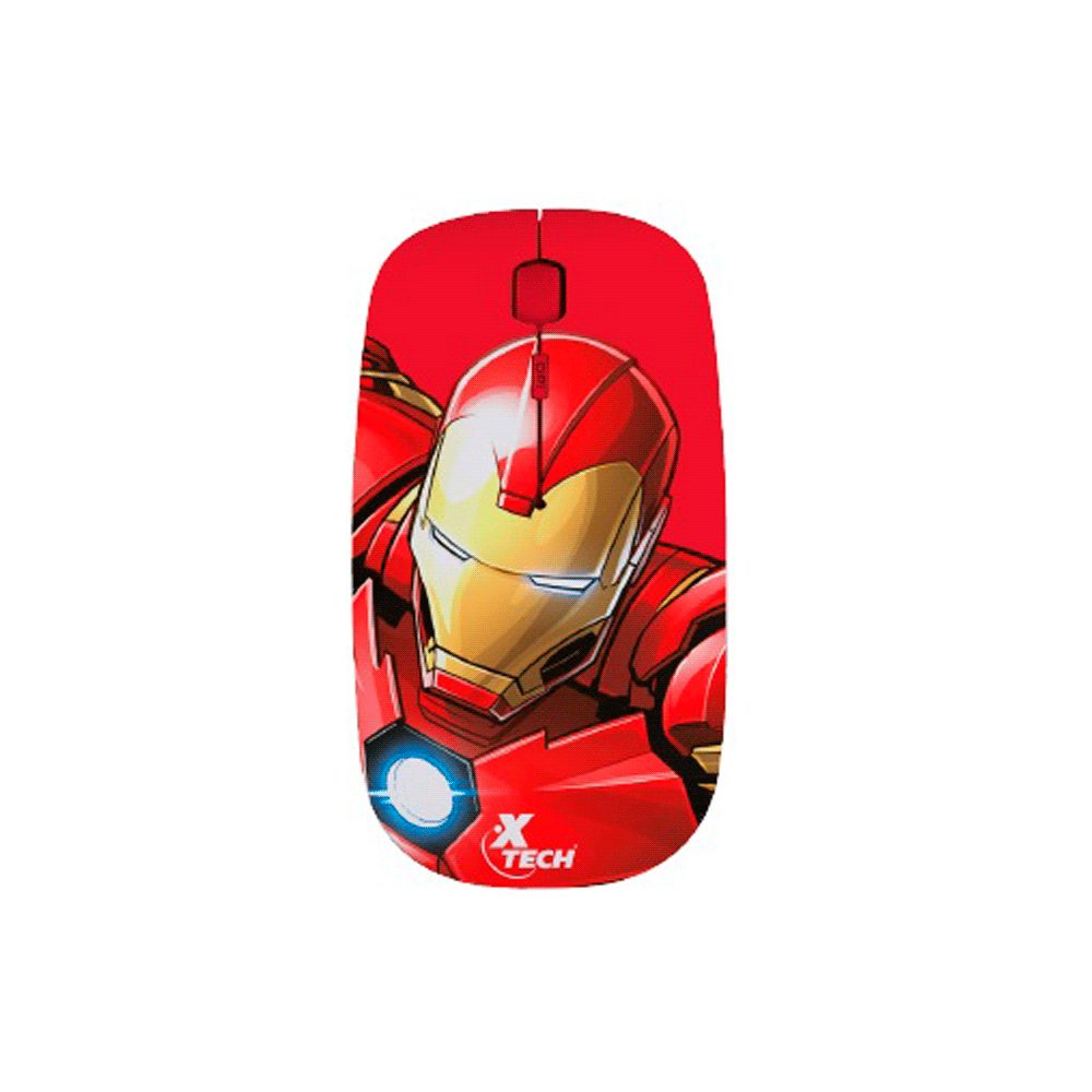 MOUSE WIR XTM-M340IM IRON MAN XTECH 1600DPI/4 BOT/ROJO PSJ