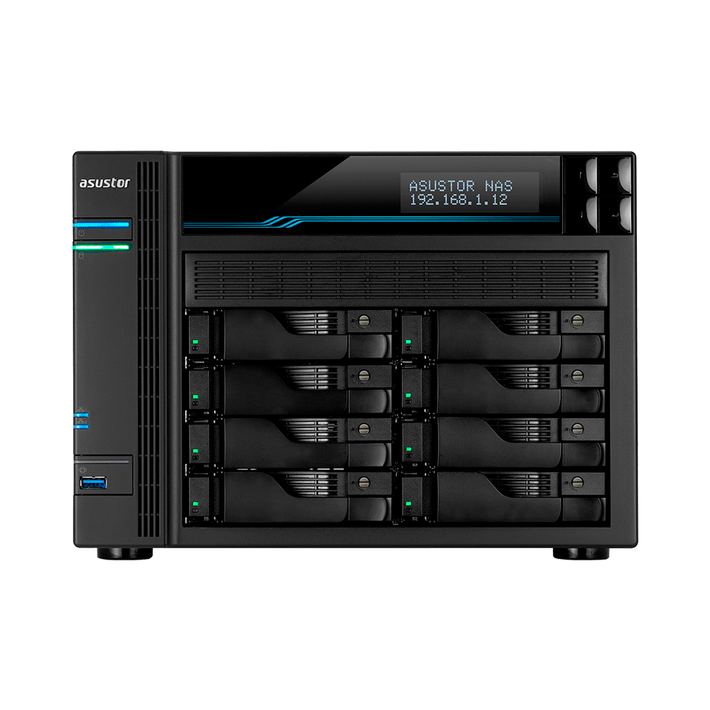 NAS ASUSTOR AS6508T QC2.1/8BAY/8GB/2 M.2/4-GBLAN/2USB3.2