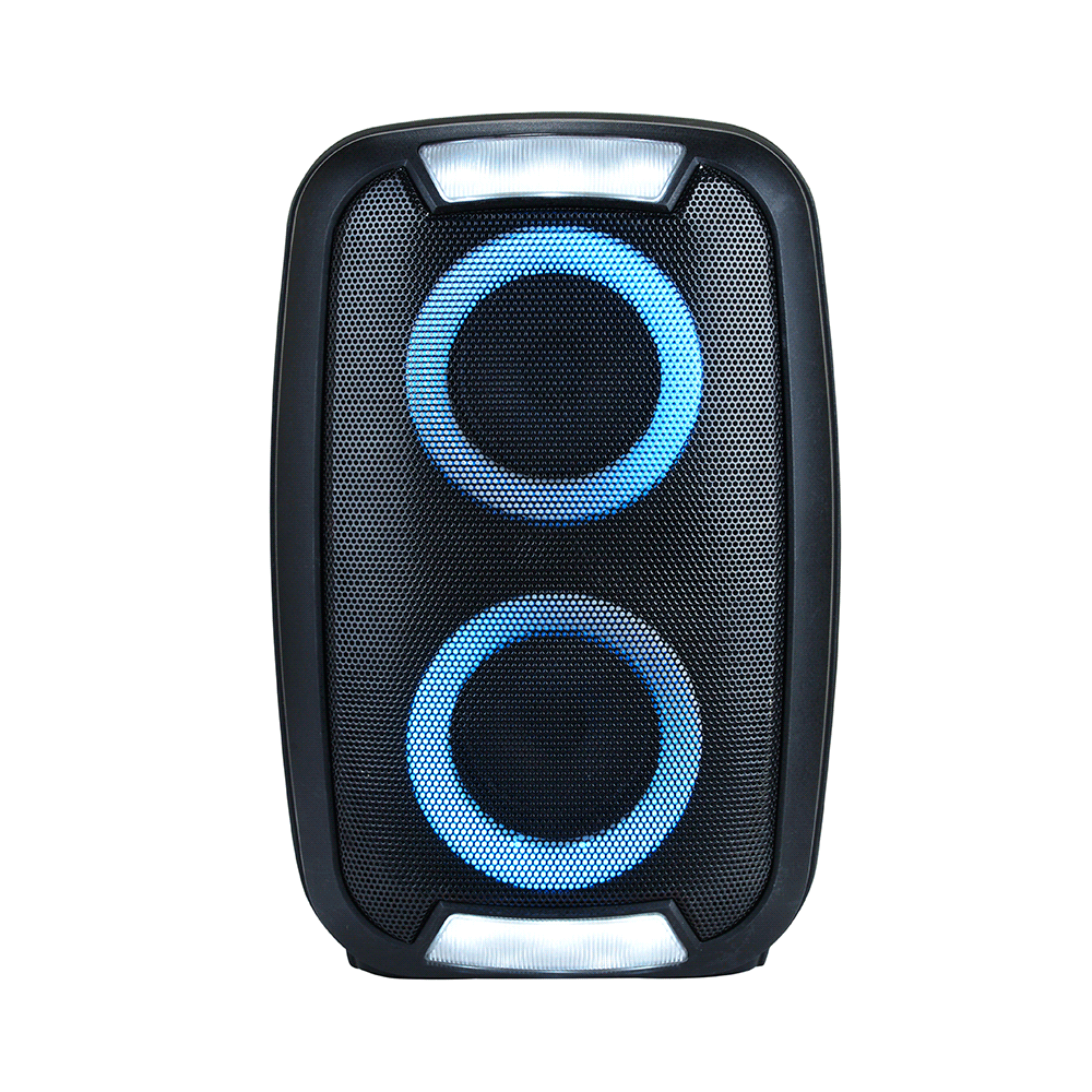 PARLANTE  250W NEON 2 DOUBLE 4" BT/AUX/SD/USB/FM/LED/BAT SP400 MULTILA