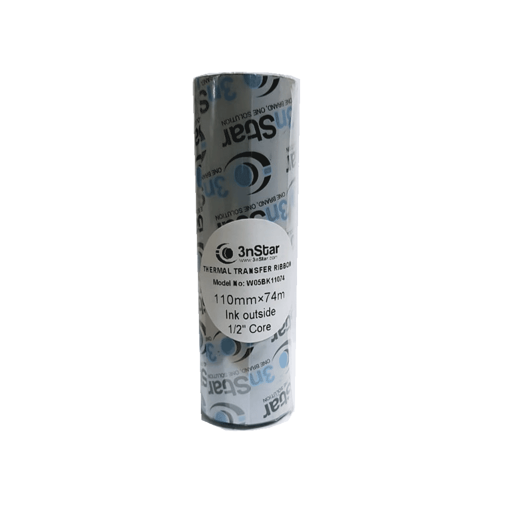RIBBON DE IMP. ETIQUETA 3NSTAR 4" 110MM X 74M CERA W05BK11074 X UNI
