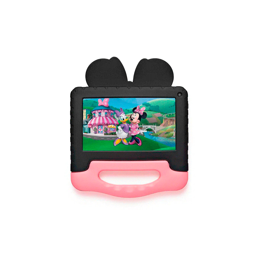 TABLET KID QC/64GB/4G/7"/NEG/ROSA MINNIE NB628 DISNEY