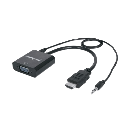 [4152] ADAP HDMI-VGA/AUDIO MANH 151559 BOLSA NEGRO