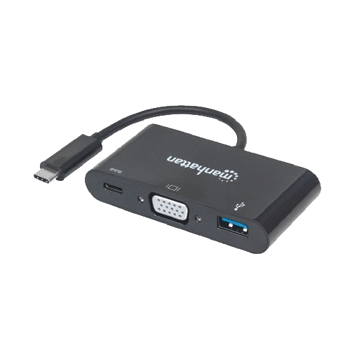 [16896] ADAP USB-C 3.1-VGA/USB-A/USB-C MANH 152044 HD/FHD/60HZ BLISTER NEG