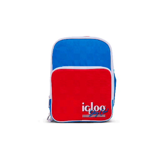 [107921] CONSERV MOCHILA IGLOO 12LAT RETRO ROJO-AZUL 1P 63075