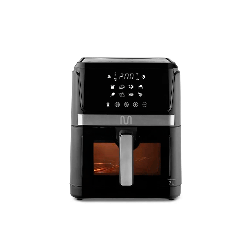 [104470] FREIDORA SIN ACEITE 7L 1600W 220V NEG DIG C/VISOR GO224EUR MULTILASER