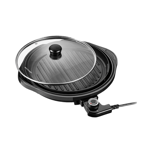 [77071] GRILL ELECTRICA REDONDA ANTIADHERENTE 30CM 1200W 220V CE054 MULTILASER