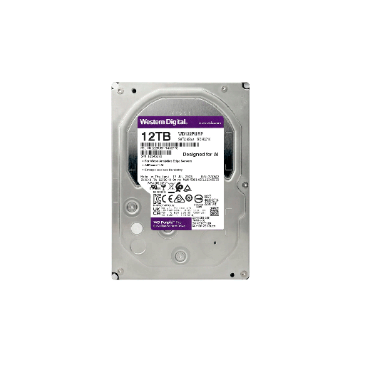 [120531] HD SATA3 12TB WD PURPLE PRO 7200 512MB WD122PURP SURV GARANTIA BR
