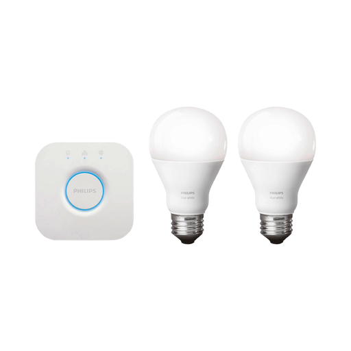 [75220] IOT PHILIPS KIT 2 FOCO BLANCO + BRIGDE HUE 220V 9W A60 E27 (449554)