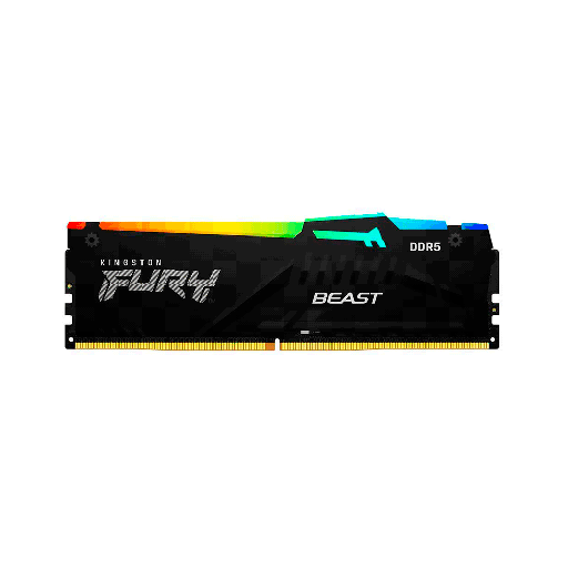 [90070] MEM DDR5 16G 5200 KINGSTON FURY BEAST BK KF552C40BBA-16 RGB XMP