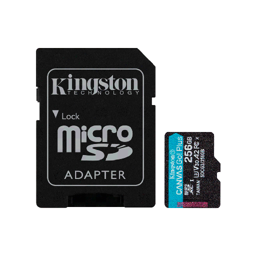 [85137] MEM MICRO SD KINGSTON 256GB SDCG3/256GB 170/90 CANVAS GO PLUS C/ADA