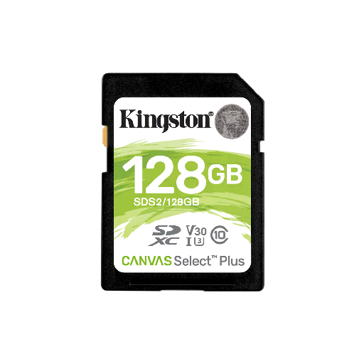 [93866] MEM SD KINGSTON 128GB SDS2/128GB 100 CANVAS SELECT PLUS SDXC CLASS 10