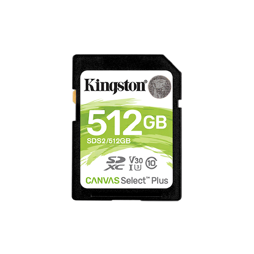 [99264] MEM SD KINGSTON 512GB SDS2/512GB 100 CANVAS SELECT PLUS SDXC CLASS 10
