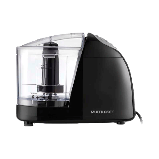 [77095] MINI PROCESADOR 100W 220V LAMINA INOX NEGRO CE077EUR MULTILASER