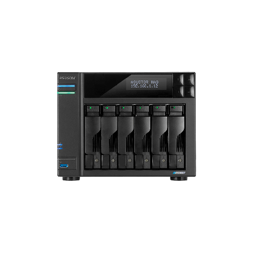 [114684] NAS ASUSTOR AS6706T QC 2.0/6BAY/8GB/4 M.2/2-GBLAN/HDMI/2USB3.2