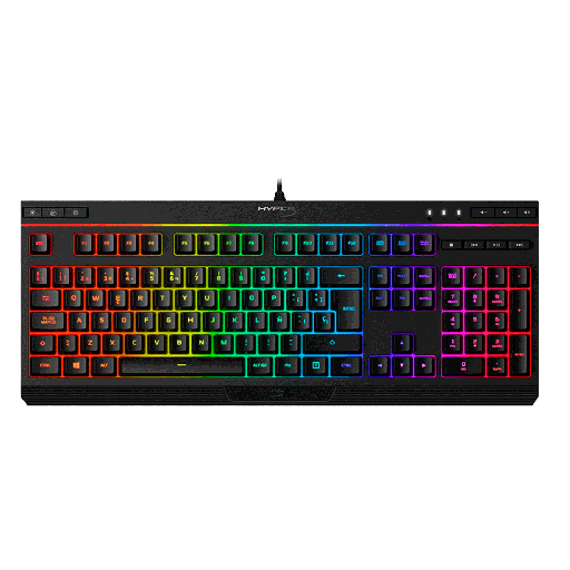 [70379] TECLADO USB GAMER HYPX HX-KB5ME2-LA ALLOY CORE RGB/ESP