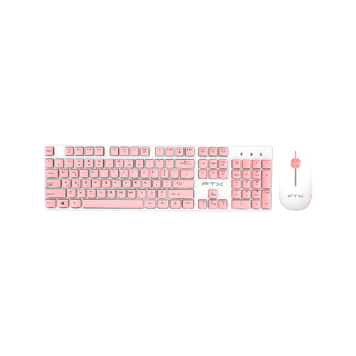 [99660] TECLADO+MOUSE WIR FTXGK600 NUM/POR/BLA-ROSA 099666