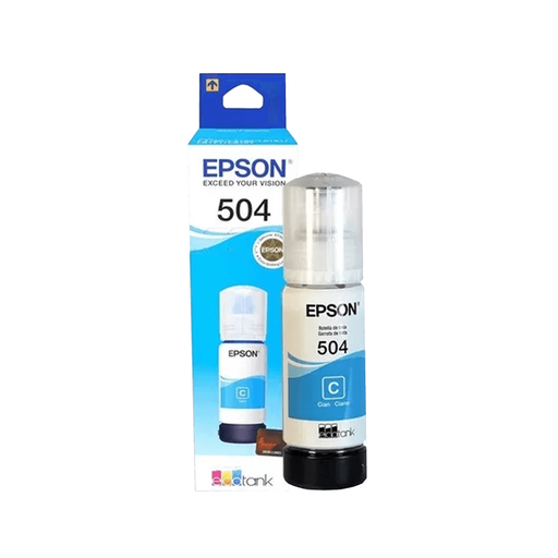 [27441] TINTA EPSON T504 220 CIANO  L41XX/L42XX/L61XX T504220-AL 70ML