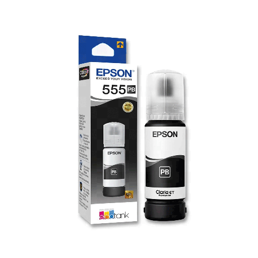 [85670] TINTA EPSON T555 120 NEGRO L81XX T555120-AL 70ML