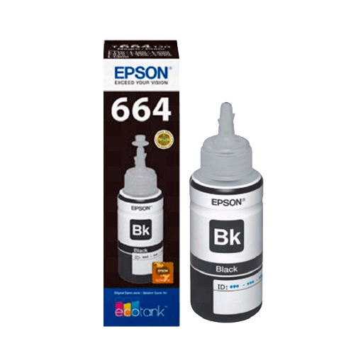 [1267] TINTA EPSON T664 120 NEGRO L1XX/L2XX/L3XX/L5XX  T664120-AL 70 ML